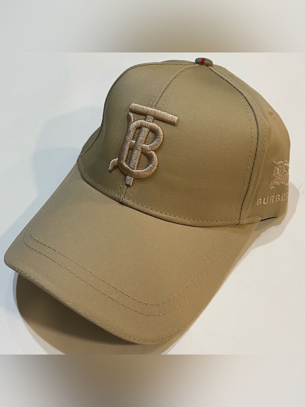 Khaki TB Burberry Hat